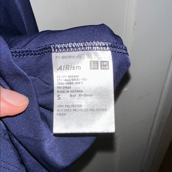 Uniqlo Women's Ultra Stretch AIRism Sleeveless Dress, Navy, Size S - Picture 6 of 9